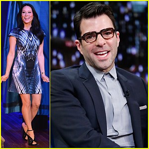 Zachary Quinto & Lucy Liu Play Catchphrase on ‘Jimmy Fallon’!