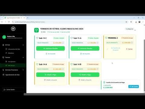 Procedure for Requesting Payment Agreements "Antioquia Football League"