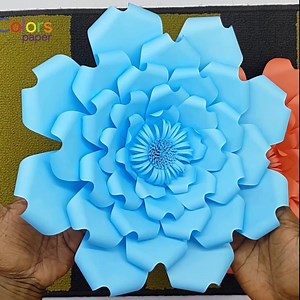 Beautiful Paper Flower Backdrop Instruction. Details - https://goo.gl/XjRonp Paper Info - https://amzn.to/2NXoomy | Colors Paper