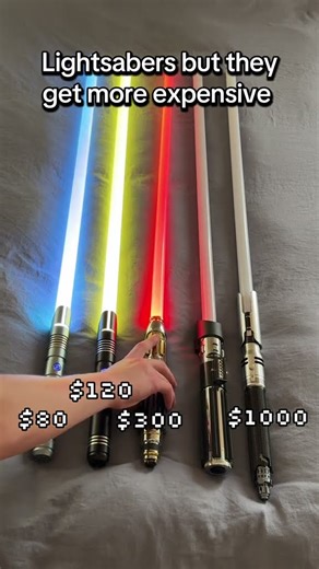 Lightsabers but they get more expensive