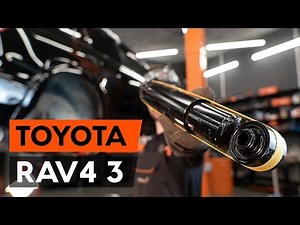 How to change rear shock absorber on TOYOTA RAV 4 3 (XA30) [TUTORIAL AUTODOC]