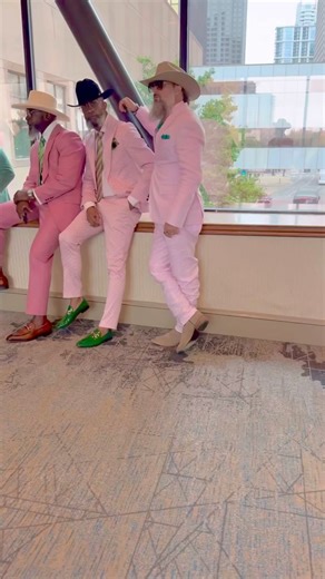 All shades of pink and green…. wink! @irvin @titus @winston @darryle @michael @stephen @push @theofficial @kendall | Silver Fox Squad