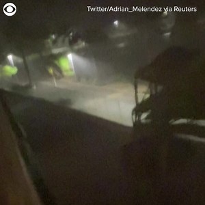 7.3K views · 71 reactions | Watch & listen as Hurricane Delta came ashore near Cancun, Mexico early Wednesday as a Category 2 storm with 110 miles per hour winds. The storm is expected to make landfall again along the U.S. Gulf Coast later in the week. Parts of Louisiana & Texas are under a hurricane watch. | KTVN 2 News | Facebook