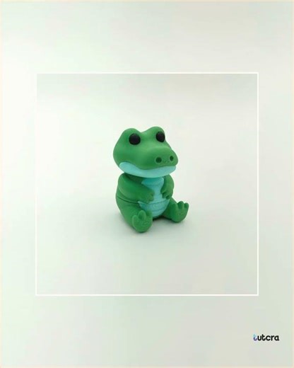 3D Printed Articulated Alligator Keychain