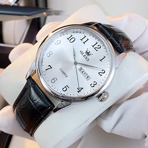Watch Leather watches for men white face on Amazon Live