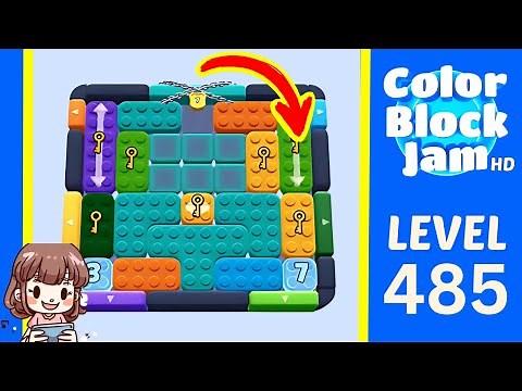 Color Block Jam Level 485 Solution Walkthrough