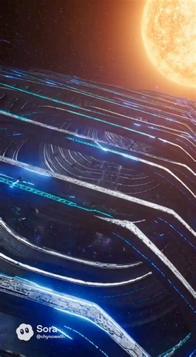 Near Tau Ceti, a fortified alien star corridor stretches across space. #space #adventure