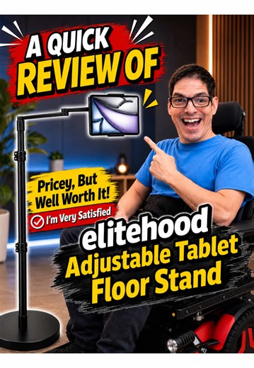 In this quick video, I’m reviewing the Elitehood Adjustable Tablet Floor Stand! It’s designed mainly for tablets—up to 13 inches—but I’m using it with my iPhone 17 Pro Max, and it works great for phones up to 9 inches. It’s a bit pricey, but well worth it—I’m very satisfied! #AmazonMustHaves #BestTechGadgets #iPhoneStand #HomeOfficeEssentials #TechReview