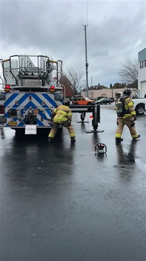 Our crews utilized the Vertical Ventilation Prop from Oregon DPSST for hands-on training this month. This tool allows us to safely practice realistic ventilation techniques at various roof pitches. We value the opportunity to refine and maintain essential skills through this specialized training resource!! | Keizer Fire District