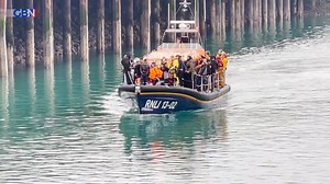 18K views · 403 reactions | WATCH  migrants are escorted into Britain by the RNLI after crossing the English Channel. | GB News | Facebook