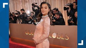 Hailee Steinfeld shows off her baby bump at the Golden Globes