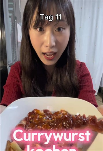 Nur Deutsch Sprechen🇩🇪-Tag 11(kochen Currywurst😋) #korean #lernen #deutsch #german #kochen