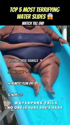 RANKING THE MOST TERRIFYING WATER SLIDES 😱 | WATCH TILL END | #shorts #viral