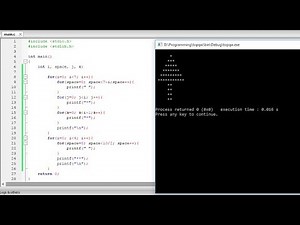 Christmas tree in C programming made easy.
