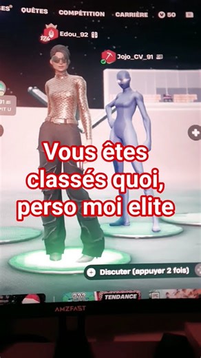 vous êtes classés quoi #fortnite