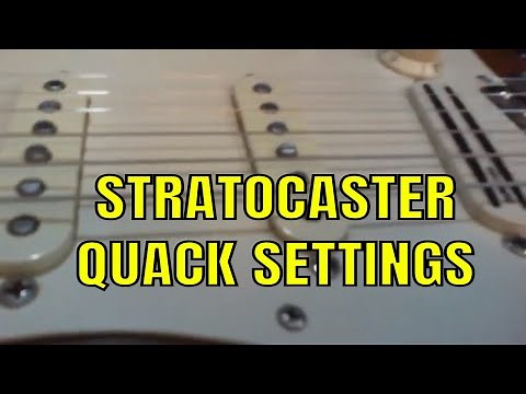 Pickup Settings for Strat Quack Tone on the 2 and 4 Positions - Stratocaster Pickup Height / Output