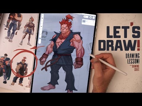 Learning To Draw Akuma! (Clip Studio + Samsung S9 Ultra)