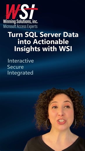 Turn SQL Server Data into Actionable Insights with WSI