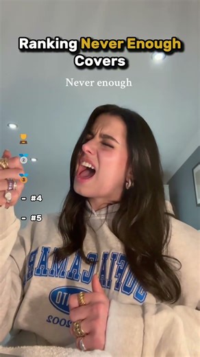 Ranking best "Never Enough" Covers 🎤 #singing #cover #music