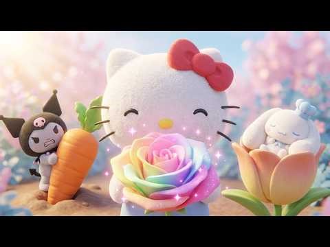 Hello Kitty Grows a Giant Magic Rose! 🌹✨ It Glows! | Hello Kitty & Friends Animation