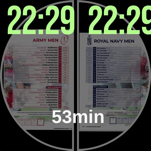 53 min into this exciting game! | Official Army v Navy Rugby Match