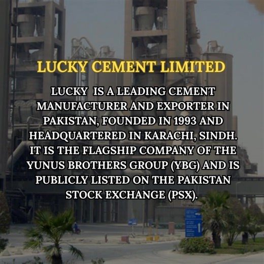 13 shares |  Lucky Cement Limited — A Powerhouse of Resilience & Growth! From record-breaking profits to global diversification, see why Lucky Cement remains a flagship of the Yunus Brothers Group and a favorite on the Pakistan Stock Exchange.  Check out this quick overview of their strategic impact and financial performance! #LuckyCement #Investment #StockMarketPakistan #FinancialGrowth #YBG #PSX #CementIndustry #PakistanEconomy | IH Global Financial Solutions | Facebook