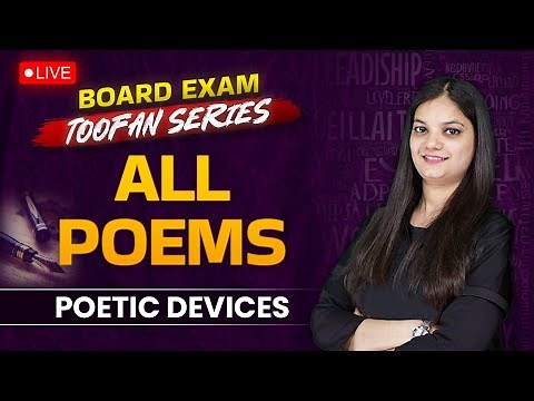 CBSE Class 10 English | All Poems - Poetic Devices | Preboard Toofan Series | English By Nidhi Mam