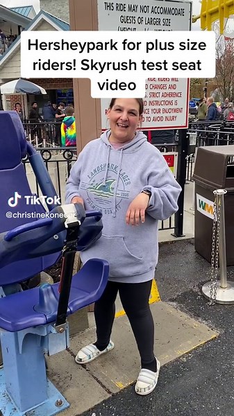 Hersheypark Skyrush Test Seat Video for Plus Size Riders