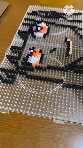 【カラフルピーチ】『えと』アイロンビーズで作ってみた。#カラフルピーチ #えと #アイロンビーズ