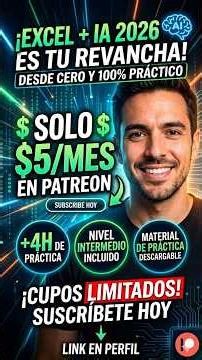 🚀 MASTER EXCEL + AI 2026! The ultimate course for only $5 💸