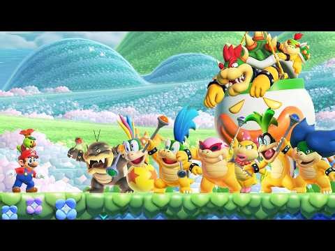 Super Mario Bros. Wonder + DLC - All Bosses (100%)