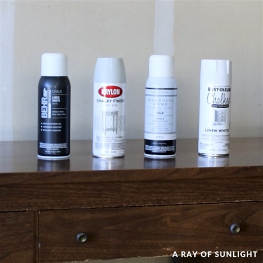 Comparing Different Chalk Spray Paints | A Ray of Sunlight - Painted Furniture & DIY