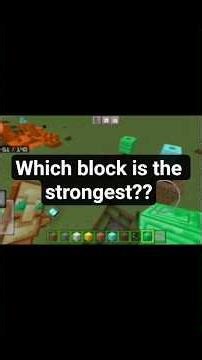 seeing how strong these minecraft blocks are!! #minecraft #gaming