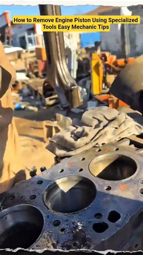 How to Remove Engine Piston Using Specialized Tools Easy Mechanic Tips #shortvideo #mechanic