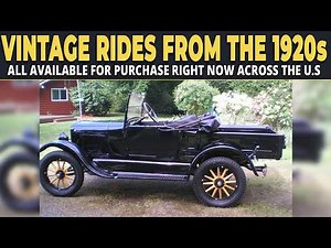 12 Incredible Vintage Rides from the 1920s You Can Actually Own Today!