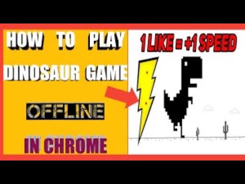 Playing Chrpme dino game in chrome