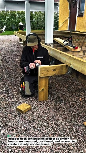 Smart Deck Building Technique! How to Build a Strong Wooden Deck Frame #woodworking