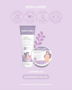✨ ¡Máxima hidratación en la Etapa b! 😍🤰🏻 Con la Crema Intensiva para Estrías y el Bálsamo Intensivo para Estrías de MOM to MOM®, tu piel estará lista para el mes 6-9. 💜 Son seguros para mamá y bebé. Compra ahora 👉🏻 https://ads.momtomom.com.mx/Bálsamo_Crema_EtapaB | MoM to MoM