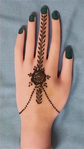 how to draw a simple mehndi design #easy #henna #mehndi #art #shortvideo