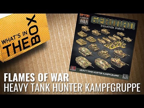 Unboxing: German Heavy Tank-Hunter Kampfgruppe | Flames Of War