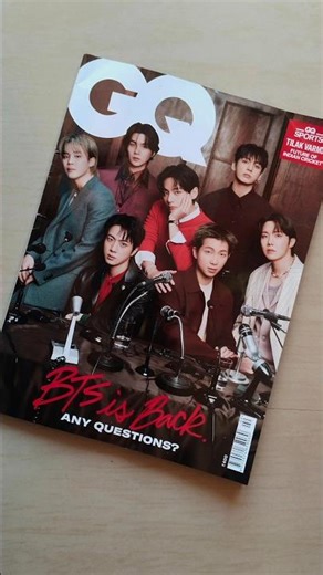 BTS GQ magazine unboxing | BTS is Back | #bts #unboxing #gqmagazine