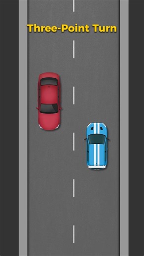 How to Do a Perfect 3-Point Turn? (Pass Your Driving Test!).#driving #drivingtips #drivingtest