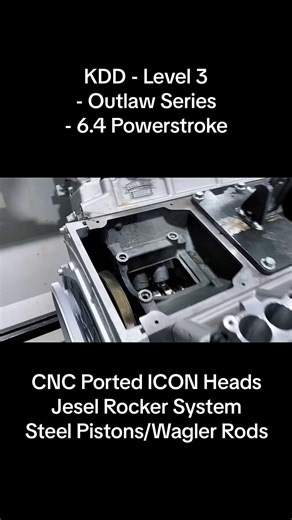 The 6.4 Powerstroke build to rule them all. Introducing the Kill Devil Diesel Level 3 Outlaw Series for the 6.4 Powerstroke - the no-compromises engine package for guys who refuse to settle for anything less than the best. This long block is built around our steel piston rotating assembly, featuring 2020 6.7 Powerstroke steel pistons adapted to the 6.4 with custom Wagler or Carrillo rods. The result is an insanely strong bottom end engineered for well over 1,000 horsepower. Up top, it comes stan