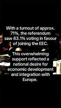 Ireland votes to join the EEC on 10th May 1972.