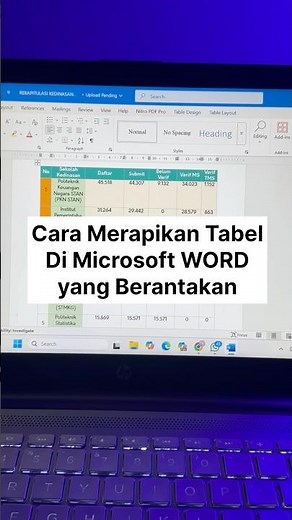 🔥How to tidy up a messy/damaged table in Microsoft Word #tutorial