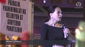 Former Tarlac governor Tingting Cojuangco spoke briefly during the Iglesia ni Cristo, asking for justice for the slain members of the Special Action Force. She said some of them were her former students at the National Police Training Institute. Full story: http://rplr.co/1ItfFdE | Rappler