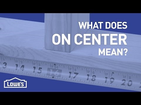 What Does On Center Mean? | DIY Basics