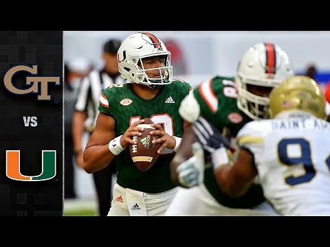 Georgia Tech vs. Miami Football Highlights (2017)