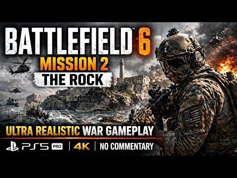 Battlefield 6 Mission 2 The Rock – Ultra Realistic War Gameplay (PS5 Pro) 4K No Commentary