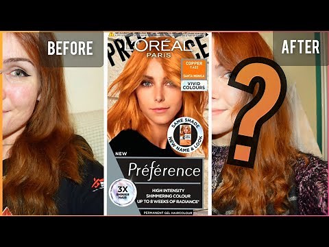 Dying my hair Copper (again) | L'Oréal Preference Copper 7.432 Santa Monica